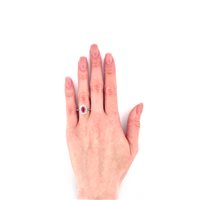 Anello Gazzola Gioielli Donna in Oro bianco Zaffiro 1.03 Ct AN-2094-8-1-15-Z-OV-N7X5-G-SI - AN-2094-8-1-12-Z-OV-N7X5-G-SI-0.81